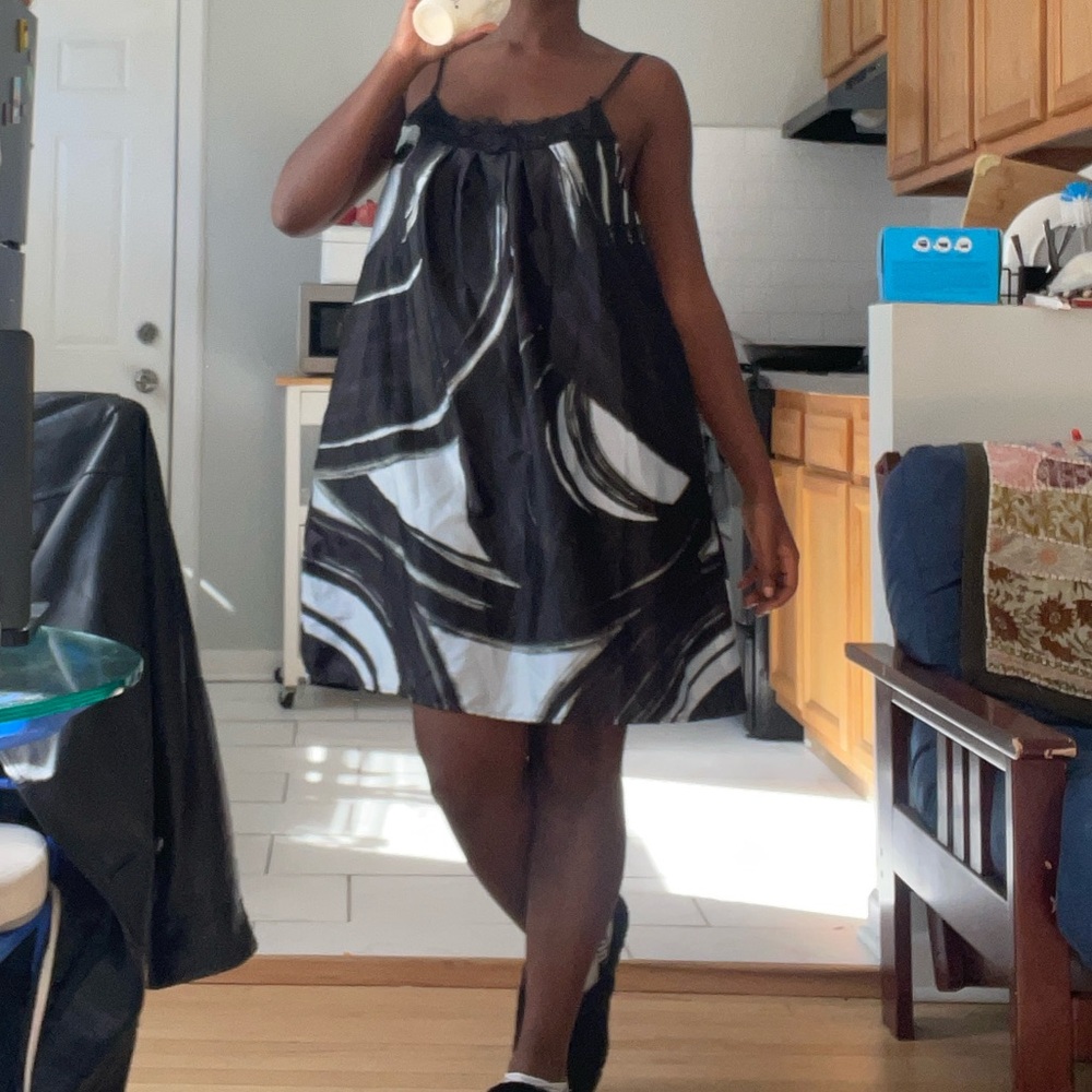 Simply Vera Vera Wang Black and White A-Line Skirt